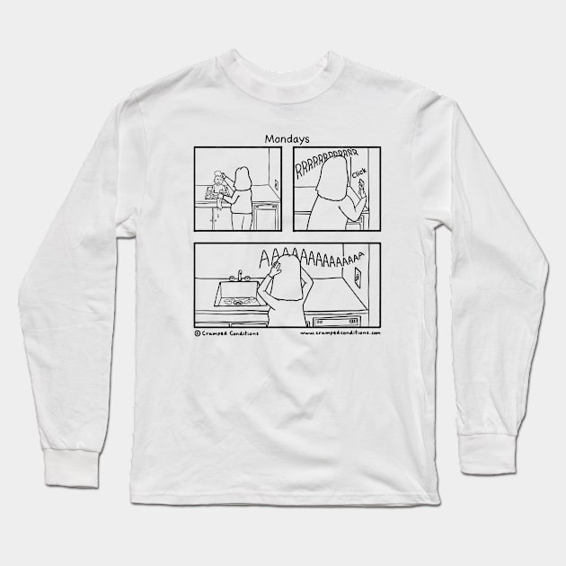 Mondays Long Sleeve T-Shirt by crampedconditions